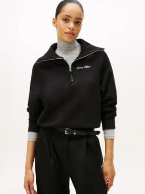 Tommy Hilfiger Sweatshirt CLASSIC SCRIPT FLEECE HALF-ZIP