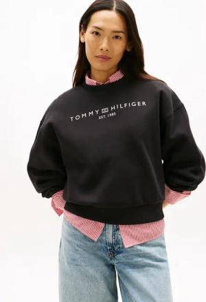 Tommy Hilfiger Sweatshirt "CORP LOGO MDRN SWTSRT", Baumwollmischung