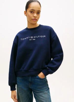 Tommy Hilfiger Sweatshirt "CORP LOGO MDRN SWTSRT", Baumwollmischung
