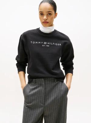 Tommy Hilfiger Sweatshirt "MDRN REG CORP LOGO C-NK SWTSHRT", mit Logoschriftzug