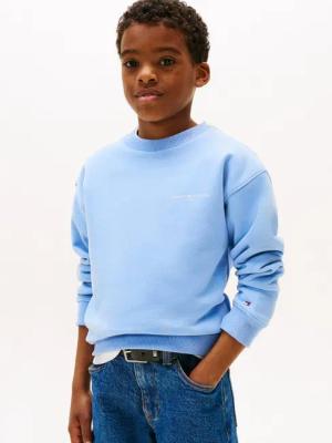 Tommy Hilfiger Sweatshirt MINI CORP C-NECK SWEATSHIRT für Kinder bis 16 Jahre, mit Logo-Stickerei