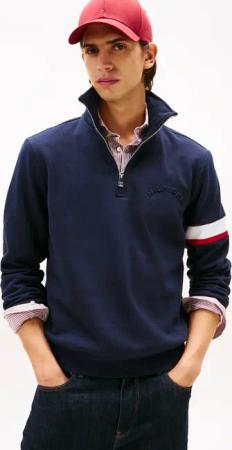 Tommy Hilfiger Sweatshirt "RWB INSERT ZIP", Regular fit