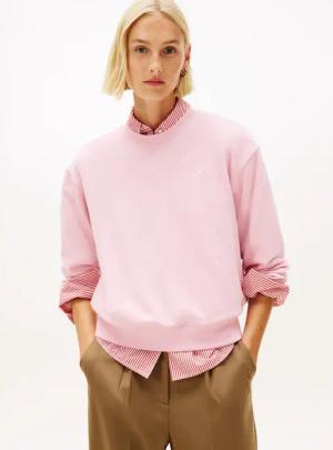 Tommy Hilfiger Sweatshirt TH SCRIPT REG TERRY SWTSHRT Baumwollmischung, Stretch, regular fit