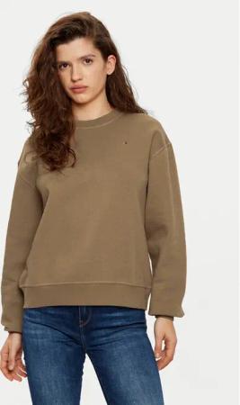 Tommy Hilfiger Sweatshirt WW0WW41246 Khakifarben Relaxed Fit