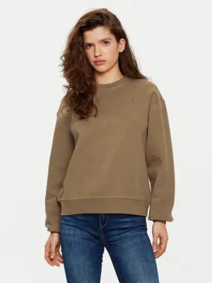 Tommy Hilfiger Sweatshirt WW0WW41246 Khakifarben Relaxed Fit