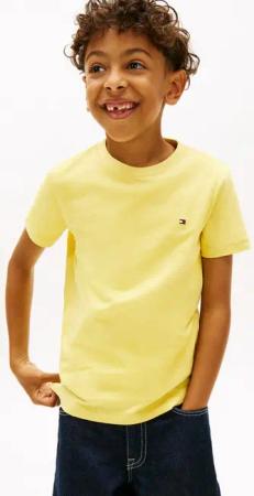 Tommy Hilfiger T-Shirt ESSENTIAL COTTON REG FIT TEE SS Kinder bis 16 Jahre, mit Rundhalsausschnitt