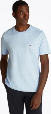 Tommy Hilfiger T-Shirt ESSENTIAL REG FIT SOLID TEE mit Stickerei und Rundhals unifarben, casual, regular fit, Baumwolle, Rundhals