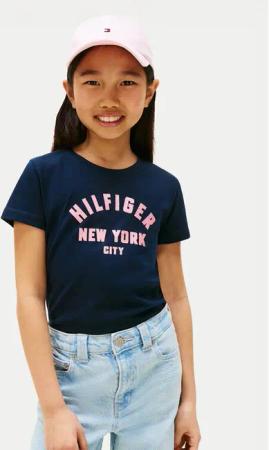 Tommy Hilfiger T-Shirt Graphic KG0KG08813 Dunkelblau Regular Fit