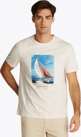 Tommy Hilfiger T-Shirt "HILFIGER COLOR PHOTO PRINT TEE" mit modischem Print