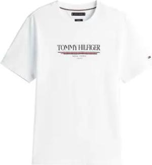 Tommy Hilfiger  T-Shirt Logo Crew Graphic T-Shirt White
