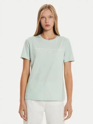 Tommy Hilfiger T-Shirt Logo WW0WW40276 Grün Regular Fit