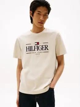 Tommy Hilfiger  T-Shirt MW0MW39585 ICON-ACG NEWSPINT