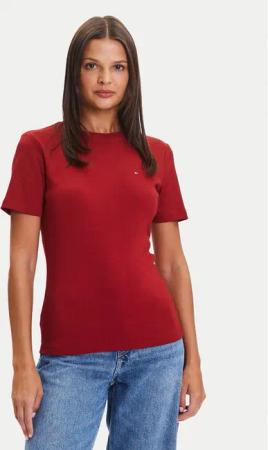 Tommy Hilfiger T-Shirt New Cody WW0WW40587 Rot Slim Fit
