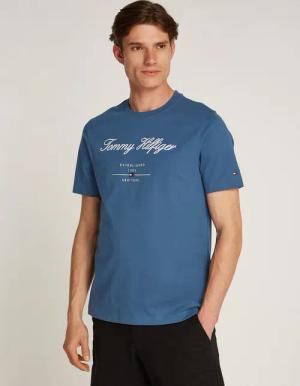 Tommy Hilfiger T-Shirt SCRIPT LOGO TEE mit aufgesticktem Logo