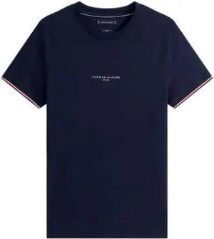 Tommy Hilfiger  T-Shirt Slim Knit Tipped T-Shirt Navy Blue