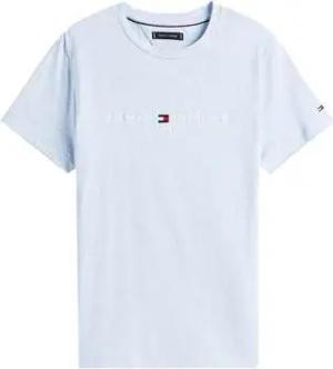 Tommy Hilfiger  T-Shirt Slim Logo Embroidery T-Shirt Heathered Blue
