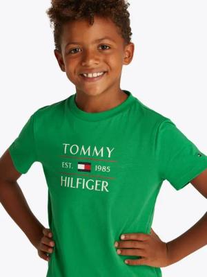 Tommy Hilfiger T-Shirt TOMMY FLAG HILFIGER REG TEE SS mit großem Logo