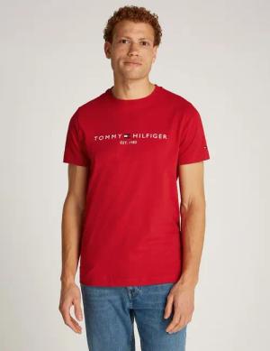 Tommy Hilfiger T-Shirt TOMMY LOGO TEE aus reiner Baumwolle