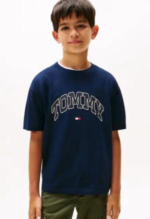 Tommy Hilfiger T-Shirt VARSITY RAISED PRINT TEE SS Kinder bis 16 Jahre