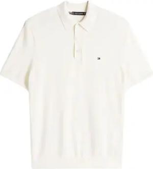 Tommy Hilfiger  T-Shirts & Poloshirts MW0MW38465 INTERLOCK PLACKET-YBR WHITE
