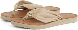 Tommy Hilfiger TH ELEVATED BEACH SANDAL Zehentrenner, Sommerschuh, Bequemschuh, Flats, Schlappen mit TH-Schmuckelement