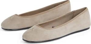 Tommy Hilfiger TH HARDWARE SUEDE BALLERINA Ballerina, Flats, Businessschuh, Bequemschuh, Schlupfschuh mit TH-Logo