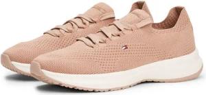 Tommy Hilfiger TH KNIT RUNNER Slip-On Sneaker, Freizeitschuh, Halbschuh, Schnürschuh mit gestickter Logoflag