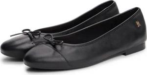 Tommy Hilfiger TOE CAP LEATHER BALLERINA Ballerina, Businesschuh, Schlupfschuh in schmaler Form
