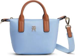Tommy Hilfiger Tragetasche POPETTE MICRO TOTE, Damen Schultertasche, Handtasche mit kontrastfarbigen Tragegriffen