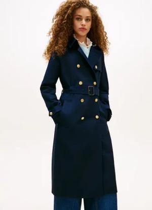 Tommy Hilfiger Trenchcoat SLIM COTTON MIDI TRENCH