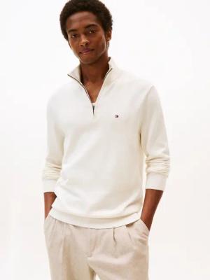 Tommy Hilfiger Troyer "ESSENTIAL COTTON ZIP MOCK"