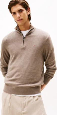 Tommy Hilfiger Troyer "PIMA ORG CTN CASHMERE ZIP MOCK"
