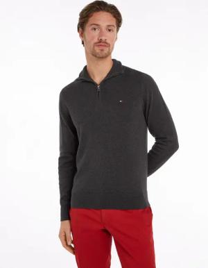 Tommy Hilfiger Troyer PIMA ORG CTN CASHMERE ZIP MOCK