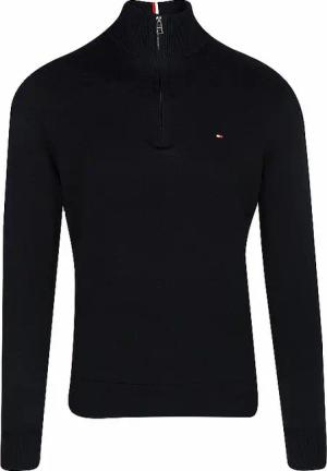TOMMY HILFIGER Troyer Pullover blau | XXL