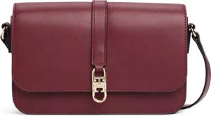 Tommy Hilfiger Umhängetasche "TH LIBRE FLAP CROSSOVER", Damen Schultertasche, Minibag mit goldfarbenem TH-Schmuckelement