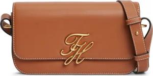 Tommy Hilfiger Umhängetasche "TH SCRIPT FLAP CROSSOVER" Schultertasche, Handtasche, Mulitfach, Clutch mit Logo