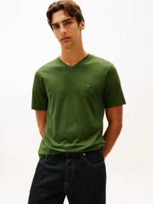 Tommy Hilfiger V-Shirt ESSENTIAL V-NECK unifarben, casual, regular fit, Baumwolle