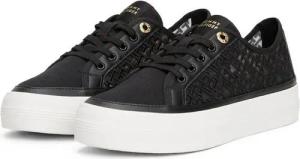 Tommy Hilfiger VULC EMBROIDERED SNEAKER Plateausneaker,Freizeitschuh, Halbschuh, Schnürer mit unterlegter TH-Logostickerei