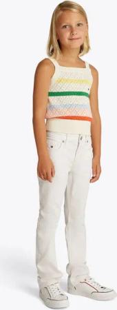 Tommy Hilfiger Weite Jeans FLARE WHITE JEANS im modernen Look