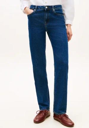 Tommy Hilfiger Weite Jeans mit dezenter Logostickerei