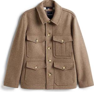TOMMY HILFIGER Wolljacke beige | M
