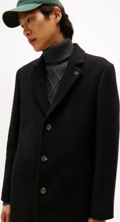 Tommy Hilfiger Wollmantel WOOL MIX COAT Reverskragen, regular fit