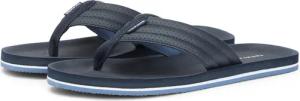 Tommy Hilfiger Zehentrenner "COMFORT PADDED PERF BEACH SANDAL" Sommerschuh, Strandschuh mit modischer Ziersteppung