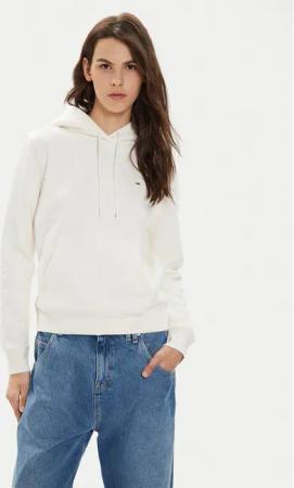 Tommy Jeans Sweatshirt Flag DW0DW19727 Écru Regular Fit