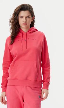 Tommy Jeans Sweatshirt Tonal Linear DW0DW20304 Rosa Regular Fit