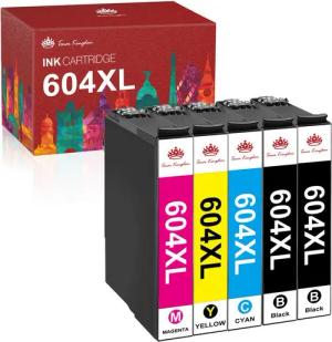 Toner Kingdom für Epson 604 XL druckerpatronen multipack Tintenpatrone (für Epson WorkForce WF-2910DWF WF-2930DWF WF-2935DWF WF-2950DWF, XP-2200 XP-2205 XP-3200 XP-3205 XP-4200 XP-4205)