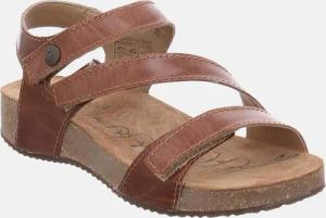 Tonga 25 Camel - Josef Seibel Braune Beige Leder Zehentrenner Damen Sandale