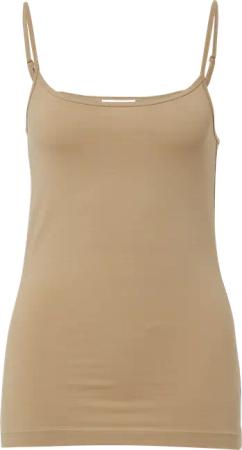 Top mit verstellbaren Spaghettiträgern im Slim Fit