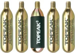 Topeak CO2 Ersatzkartuschen 16 g, Gelb, 5 Stück