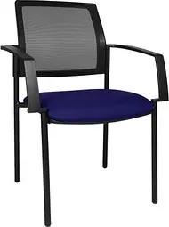Topstar Besucherstühle BtoB 10 BB200A G260 blau, schwarz Stoff, 2 St.